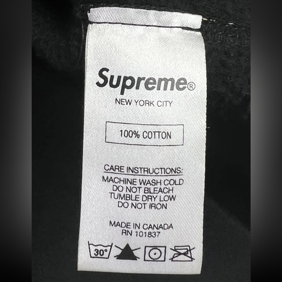 RARE Supreme Thrills All Over Print Hoodie Men’s S Black SS17 Playboi Carti - Picture 11 of 11